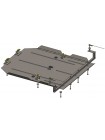 Захист КПП, РКПП до авто Toyota Land Cruiser Prado 120 2002-2009 V-4.0 V6 захищає тільки КПП та РКПП ( TM Kolchuga ) WhiteCover