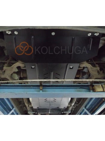 Захист двигуна, КПП, РКПП, радіатора до авто Dodge Ram 1500 2009-2019 V-5.7HEMI, SLT, АКПП/4x4/сталь 3мм ( TM Kolchuga ) WhiteCover