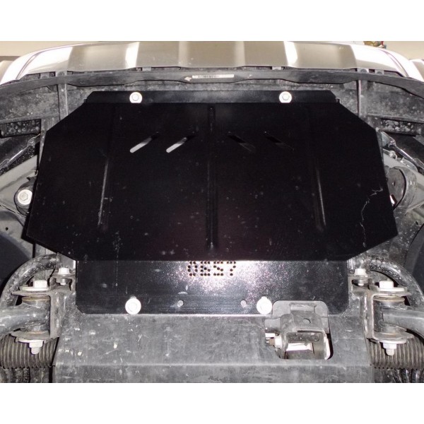 Защита радиатора для авто Ford Ranger 2011-2018 V-2,2ТDI; 3,2ТD; ( TM Kolchuga ) ZiPoFlex