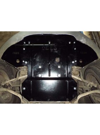 Захист радіатора, двигуна, КПП до авто Audi A8 D3 2005-2010 4.2TDI ( TM Kolchuga ) WhiteCover