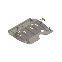 Захист двигуна, КПП до авто Dacia Sandero 2008-2012 V-1,4; 1,6 (МКПП) ( TM Kolchuga ) ZipoFlex