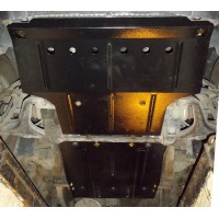 Защита двигателя, КПП, радиатора, роздатки для авто Ssаng Yong Rexton I 2001-2006 V-все ( TM Kolchuga ) WhiteCover 