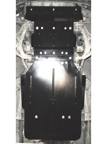 Захист двигуна, КПП, РКПП, радіатора до авто Ford F-150 2009-2014 V-5.4i АКПП/сталь 3мм ( TM Kolchuga ) WhiteCover