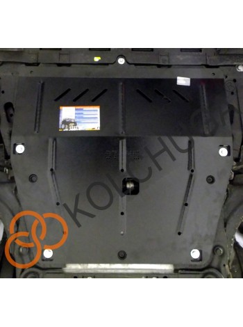 Защита двигателя, КПП для авто Samsung QM3 2013- V-все МКПП ( TM Kolchuga ) WhiteCover