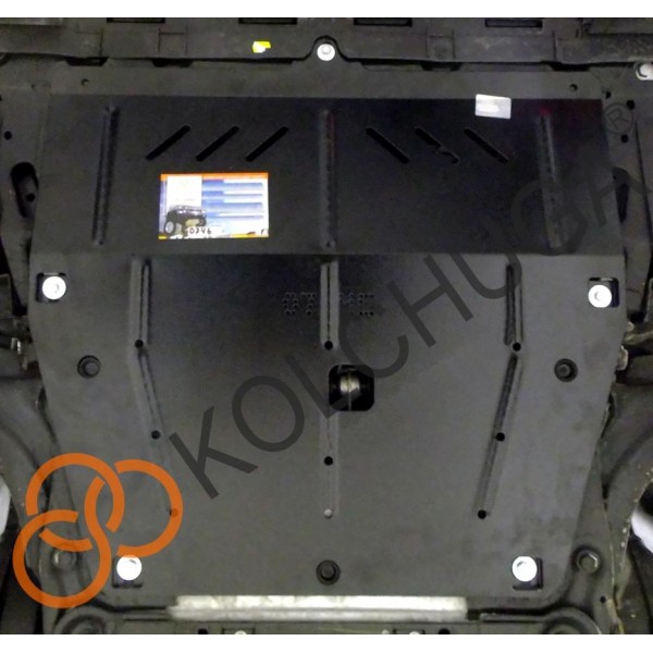 Захист двигуна, КПП до авто Samsung QM3 2013- V-всі (МКПП) (TM Kolchuga) ZiPoFlex