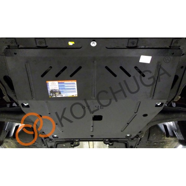 Захист двигуна, КПП до авто Samsung QM3 2013- V-всі МКПП ( TM Kolchuga ) WhiteCover