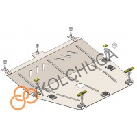 Захист двигуна, КПП до авто Samsung QM3 2013- V-всі (МКПП) (TM Kolchuga) Стандарт