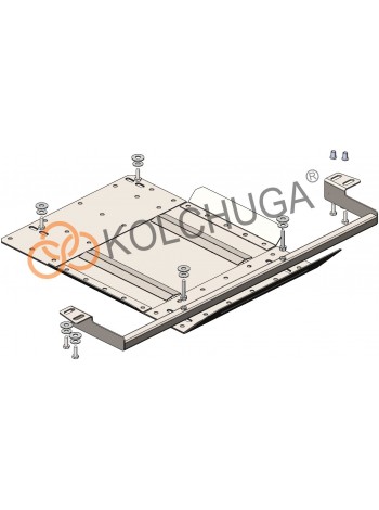 Захист роздатки для авто Fiat Fullback 2015-V-2,4TDI (TM Kolchuga) Стандарт