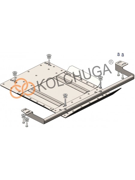 Захист роздатки для авто Fiat Fullback 2015-V-2,4TDI (TM Kolchuga) ZiPoFlex