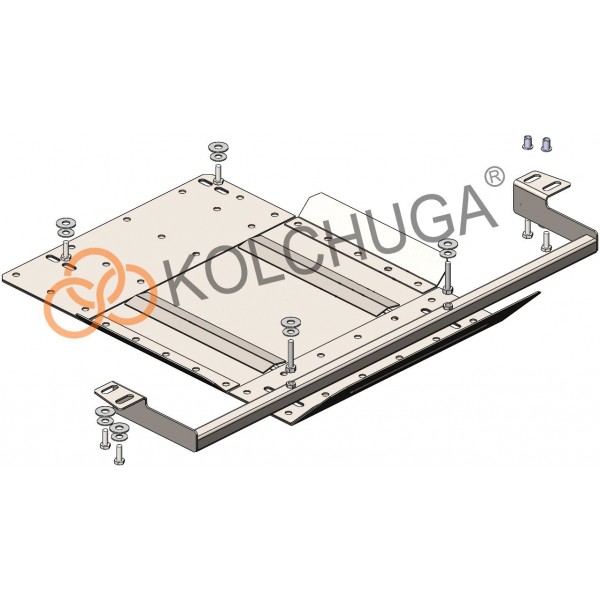 Захист раздатки до авто Fiat Fullback 2015- V-2,4TDI ( TM Kolchuga ) WhiteCover