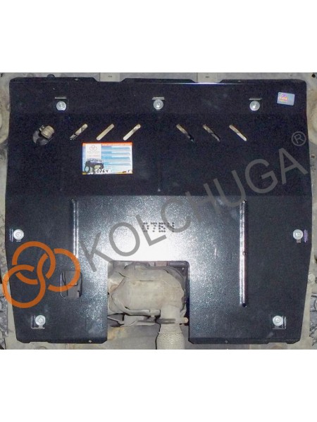 Захист двигуна, КПП до авто Fiat Scudo 2007-2016 V-2,0 HDI МКПП ( TM Kolchuga ) WhiteCover