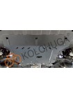 Захист двигуна, КПП, радіатора до авто Hyundai Accent V HCr RUS 2018- V-1,4і; 1,6i; тільки Російська збірка ( TM Kolchuga ) WhiteCover