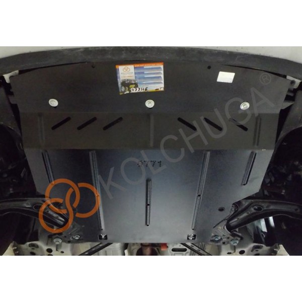 Защита двигателя, КПП, радиатора для авто Ford KA+ 2016-2018 V-1,2Duratec МКПП/сборка Індія для Європейського ринку ( TM Kolchuga ) WhiteCover