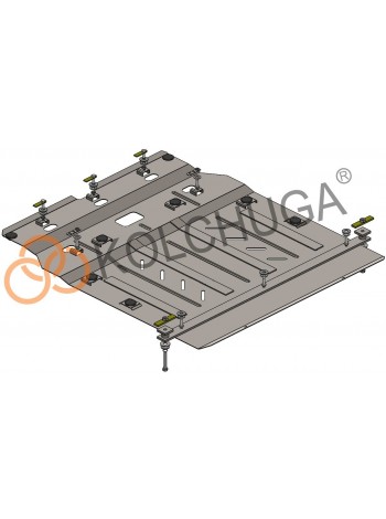 Захист двигуна, КПП до авто Mercedes-Benz W 169 А 150 2004-2012 V-1,5i (АКПП) ( TM Kolchuga ) Стандарт