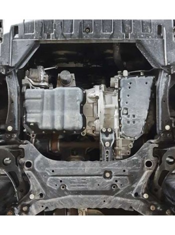 Захист двигуна, КПП, радіатора до авто Mitsubishi Outlander рейстайлінг 2015- V-2,0; HYBRID; 2,4і; (HYBRID, складання USA) ( TM Kolchuga ) Стандарт