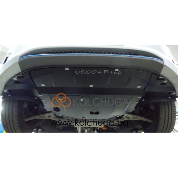 Захист двигуна, КПП, радіатора до авто Hyundai Ioniq Hybrid 2016-2021 V-1,6i АКПП ( TM Kolchuga ) WhiteCover