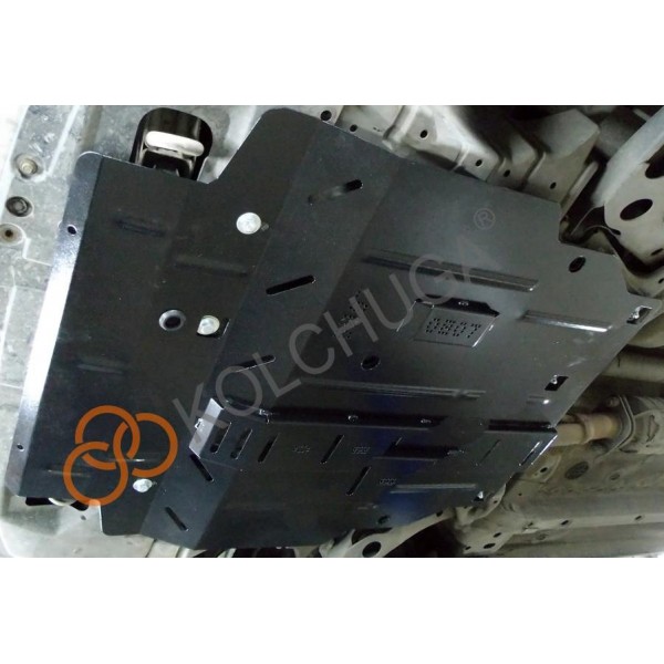 Захист двигуна, КПП до авто Mitsubishi Outlander II / XL 2006-2012 V-3,0 АКПП/МКПП/варіатор ( TM Kolchuga ) WhiteCover