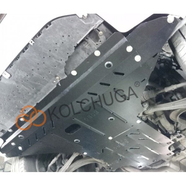Захист двигуна, КПП, радіатора до авто Audi A5 B8 2011-2016 V-2.0 TDI; 2.0 TFSi; (тільки електропідсилювач) (TM Kolchuga) ZiPoFlex