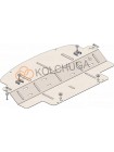 Захист радіатора до авто Mercedes-Benz W251 R500 2005-2014 V-5,0і АКПП/4х4 ( TM Kolchuga ) WhiteCover