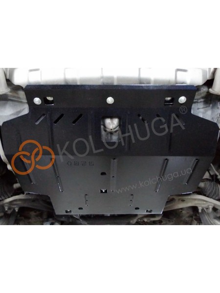 Захист двигуна, КПП, радіатора до авто Nissan X-Trail T30 2001-2007 V-всі ( TM Kolchuga ) WhiteCover