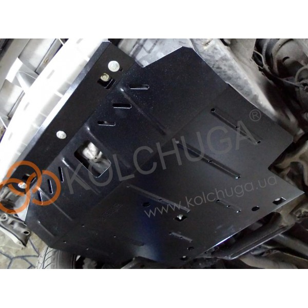 Захист двигуна, КПП, радіатора до авто Nissan X-Trail T30 2001-2007 V-всі ( TM Kolchuga ) WhiteCover