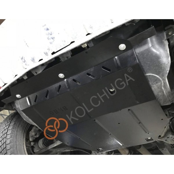Захист двигуна, КПП до авто Ford Escape 2007-2012 V-3.0i Duratec; 2.5i; 2.5 hybrid АКПП/4х4/окрім Ecoflex ( TM Kolchuga ) WhiteCover