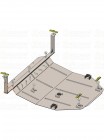 Захист двигуна, КПП до авто Ford Escape 2007-2012 V-3.0i Duratec; 2.5i; 2.5 hybrid (АКПП, 4х4, крім Ecoflex) (TM Kolchuga) ZiPoFlex