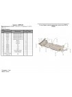 Защита двигателя, КПП, РКПП, радиатора для авто Ford F-150 EcoBoost 2014-2020 V-2.7i АКПП/сталь 3мм ( TM Kolchuga ) WhiteCover
