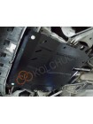 Захист двигуна, КПП, радіатора до авто Renault Twingo II 2007-2014 V-1,2i; 1,5D МКПП ( TM Kolchuga ) WhiteCover
