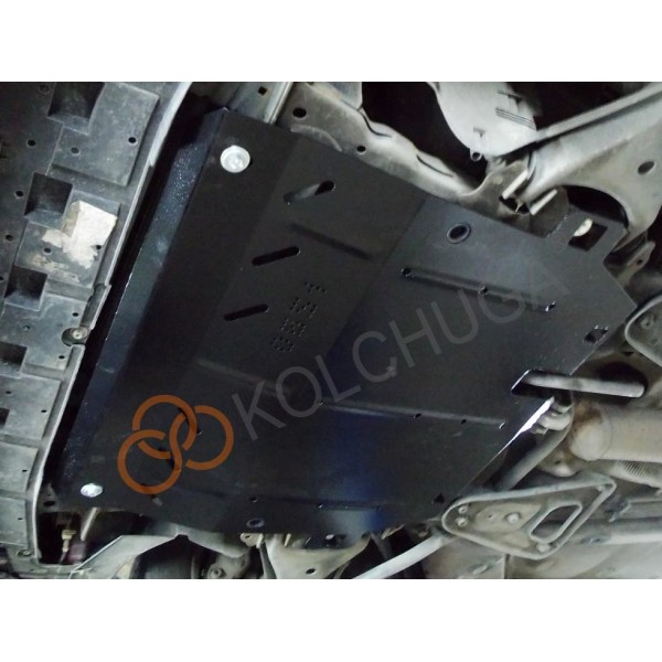 Захист двигуна, КПП, радіатора до авто Renault Twingo II 2007-2014 V-1,2i; 1,5D МКПП ( TM Kolchuga ) WhiteCover