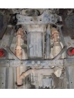 Захист КПП та РКПП для авто Toyota Land Cruiser Prado 120 2002-2009 V-3,0D (захищає тільки КПП та РКПП) ( TM Kolchuga )