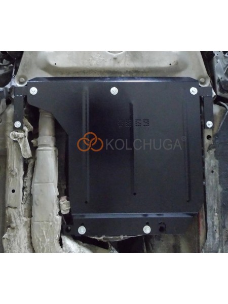 Захист КПП до авто BMW 5 E60/E61 2003-2010 2,0D; 3,0D АКПП/МКПП/задній привід ( TM Kolchuga ) WhiteCover