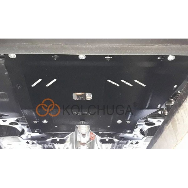 Захист двигуна, КПП, радіатора до авто Fiat Doblo II (263) 2010- V-всі ( TM Kolchuga ) WhiteCover