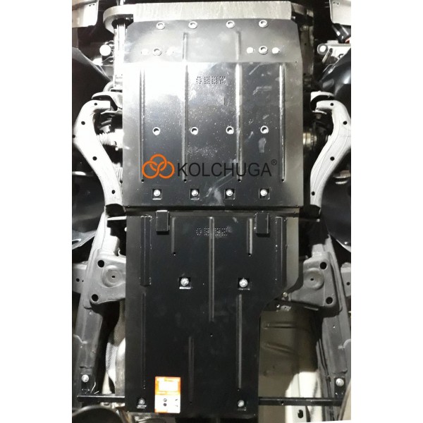 Захист двигуна, КПП, РКПП до авто Volkswagen Amarok 2016 - V-2,0 TDI; 3,0 TDI; (встановлюється поверх штатного захисту) ( TM Kolchuga ) ZiPoFlex