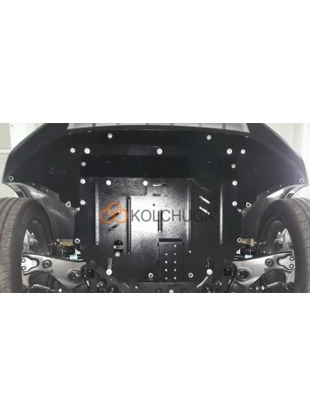 Защита двигателя, КПП, радиатора для авто Hyundai Santa Fe 2018-2020 V-2,2CRDI; 2,4 ( TM Kolchuga ) WhiteCover
