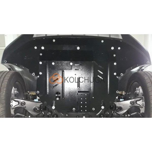 Захист двигуна, КПП, радіатора до авто Hyundai Santa Fe ( 2018-2020 ) V-2,2CRDI; 2,4; (TM Kolchuga) ZiPoFlex
