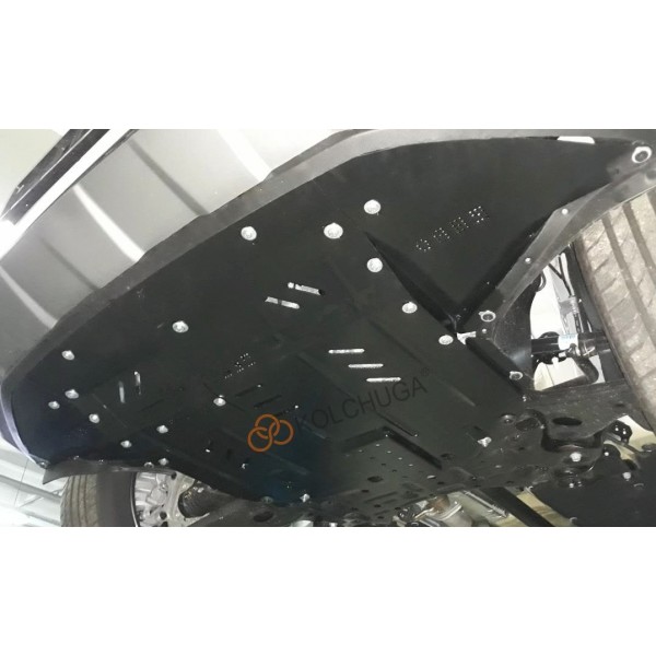 Захист двигуна, КПП, радіатора до авто Hyundai Santa Fe 2018-2020 V-2,2CRDI; 2,4 ( TM Kolchuga ) WhiteCover
