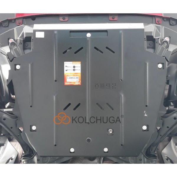 Захист двигуна, КПП, абсорбер для автомобілів Haval H6 2017-2020 V-1,5і; 2,0і; (TM Kolchuga) ZiPoFlex