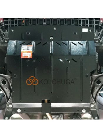 Захист двигуна, КПП, абсорбера до авто Citroen С1 2014- V-1,0 робот ( TM Kolchuga ) WhiteCover