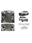 Захист радіатора, двигуна, КПП до авто Bentley Bentayga 2015- 4.0 АКПП/4x4/встановлюється поверх штатного захисту ( TM Kolchuga ) ALuOX