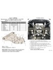 Захист радіатора, двигуна, КПП до авто Bentley Bentayga 2015- 4.0 АКПП/4x4/встановлюється поверх штатного захисту ( TM Kolchuga ) ALuOX