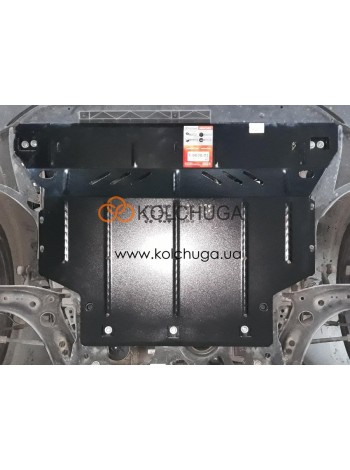 Захист двигуна, КПП, радіатора до авто Volkswagen Golf electric 2012-2018 V- АКПП/МКПП ( TM Kolchuga ) ALuOX