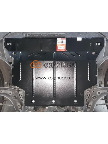Захист двигуна, КПП, радіатора до авто Volkswagen Golf electric 2012-2018 V- АКПП/МКПП ( TM Kolchuga ) ALuOX