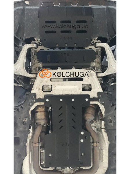 Захист двигуна, КПП, радіатора до авто Maserati Levante 2018- V-3,0 i АКПП/з єлектропідсилювачем ( TM Kolchuga ) ALuOX
