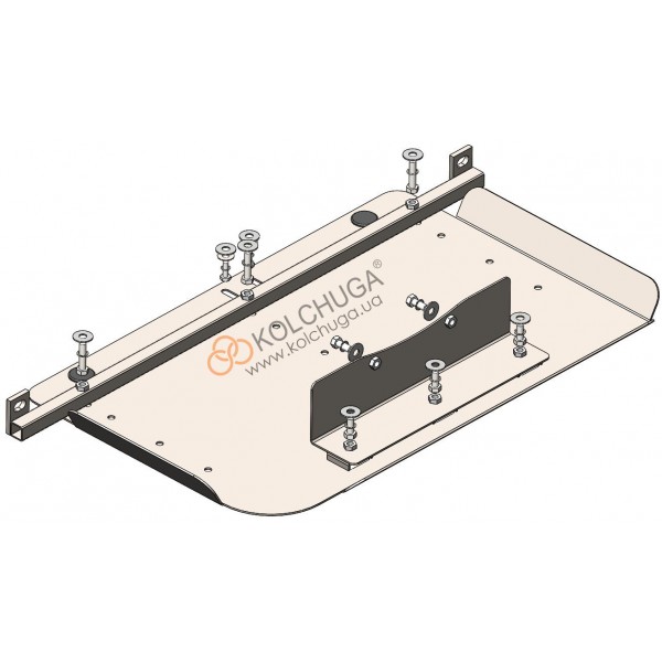Захист двигуна, КПП Ford Cargo 1833 2004-2012 V-всі ( TM Kolchuga ) ZiPoFlex
