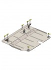 Захист двигуна, КПП для авто Toyota Yaris III XP13 2017-2020 V-1,5і АКПП ( TM Kolchuga ) ZiPoFlex
