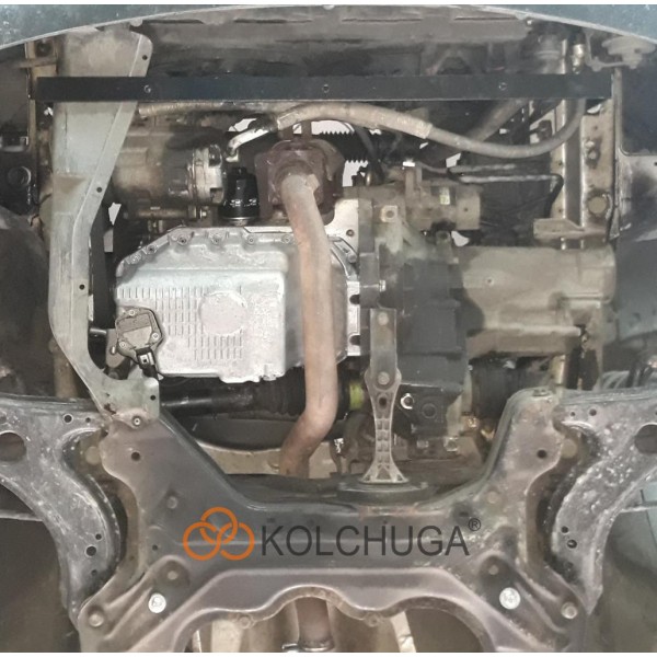 Захист двигуна, КПП, радіатора до авто Volkswagen Bora 1998-2005 V-всі універсальна ( TM Kolchuga ) WhiteCover