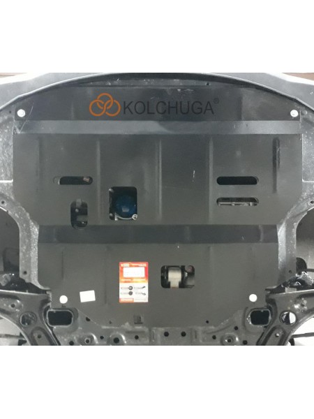 Захист двигуна, КПП, радіатора до авто Hyundai Elantra VI (AD) 2016-18-2020 V-1,6GDI; 2,0; АКПП/встановлюється поверх штатного захисту ( TM Kolchuga ) WhiteCover