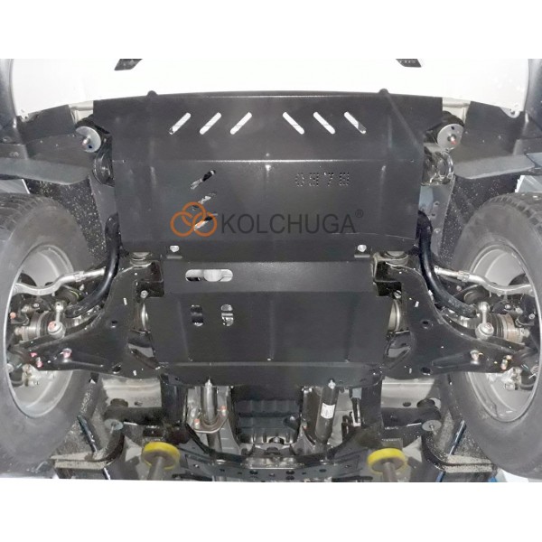 Захист двигуна, радіатора, редуктора для авто Mitsubishi L200 2019- V-2,4TDI АКПП (TM Kolchuga) ZiPoFlex