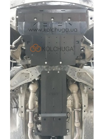 Захист двигуна, КПП, радіатора, раздатки до авто Infiniti Q 50 2013- V-3,0i АКПП/4x4 ( TM Kolchuga ) WhiteCover